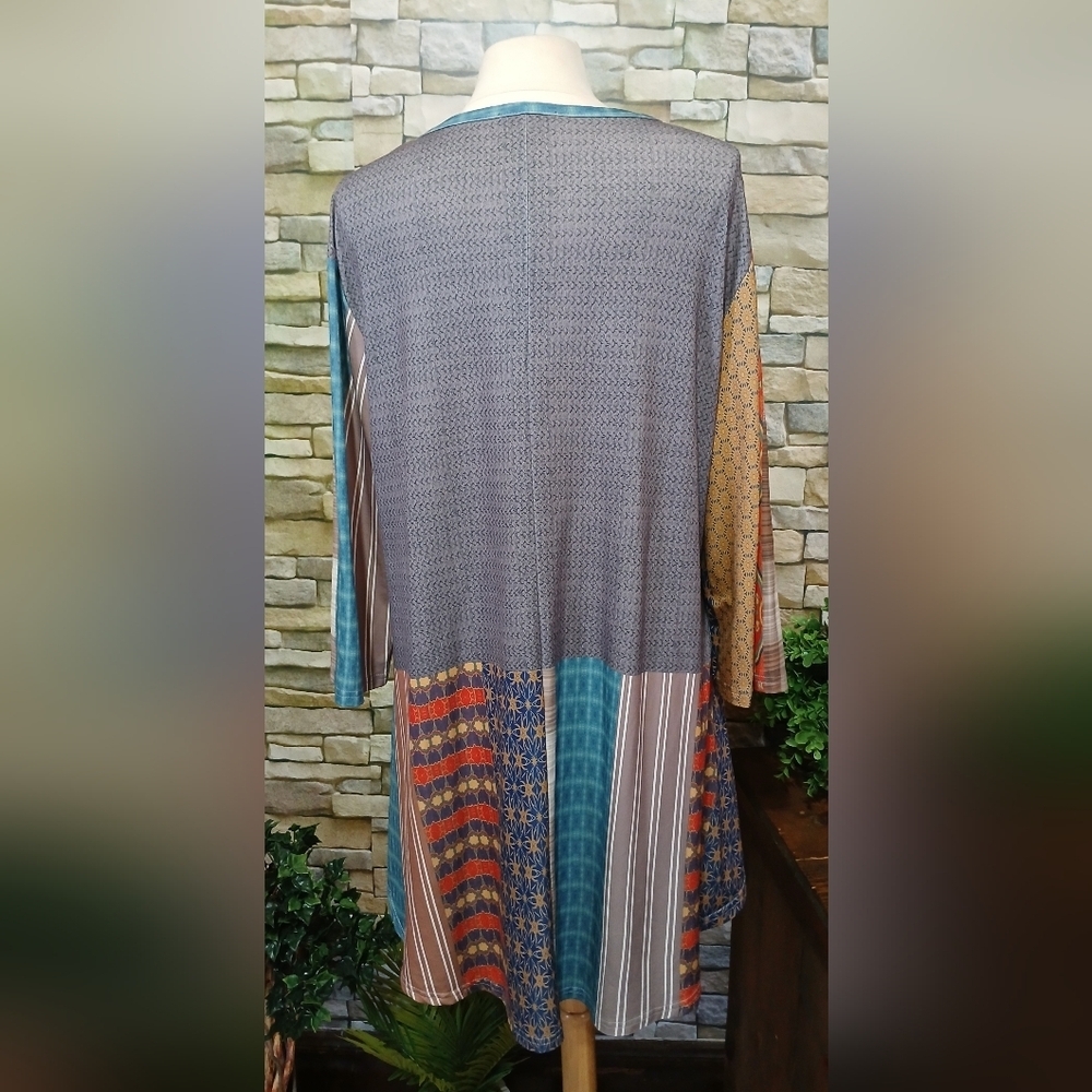 Azalea By Firmiana Women's 3X Patchwork Dress Cottagecore - Picture 3 of 5